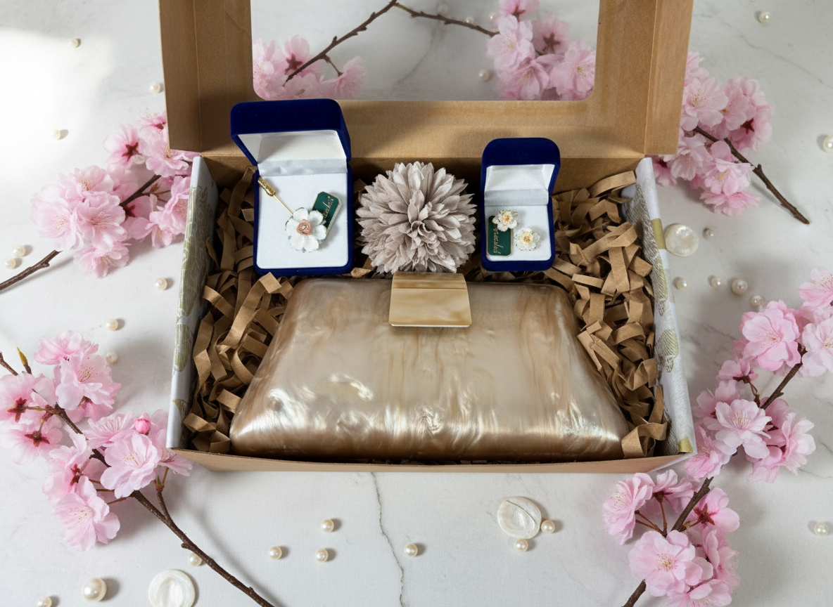 Pearl Blossom Gift Set showing contents