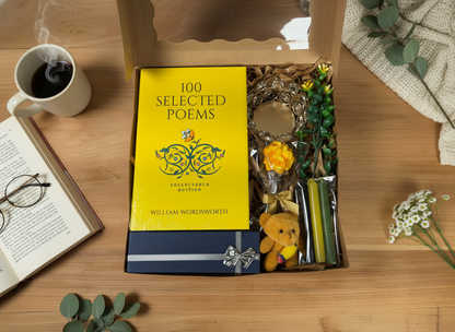 100 Selected Poems - Book Set top view with contents