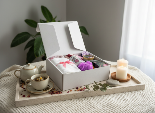 Best-Tea Spa Gift Box in aesthetic setting