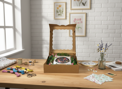 Embroidery Art Kit in aesthetic setting