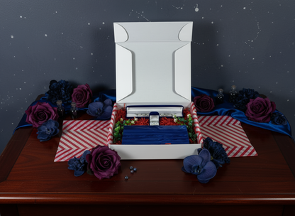 Midnight Bloom Gift Set in aesthetic setting