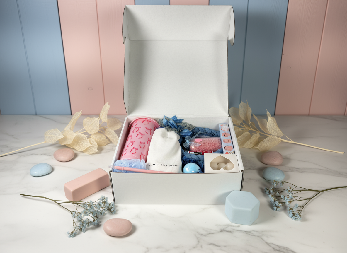 Pink and Blue Bliss - elevated aesthetic