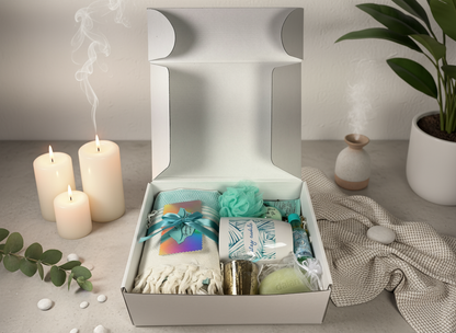 Stay Awhile - Self-care set in aesthetic setting