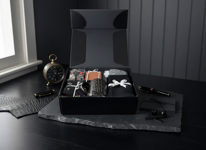 The Gentlemen's Box - Black & Black in aesthetic setting