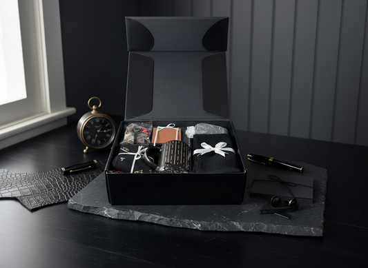 The Gentlemen's Box - Black & Black in aesthetic setting