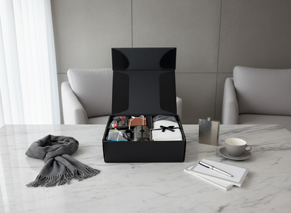 The Gentlemen's Box - Gray & White in aesthetic setting