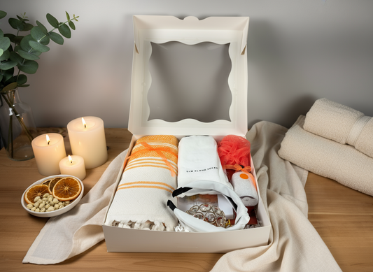 The Self-Care Ritual Box - Orange with natural tones